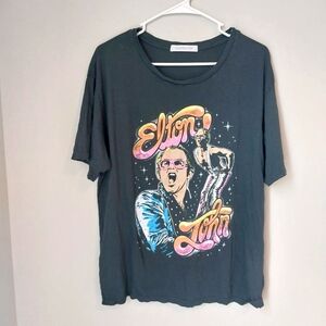 Daydreamer Graphic Tee in Black with Multicolor Design